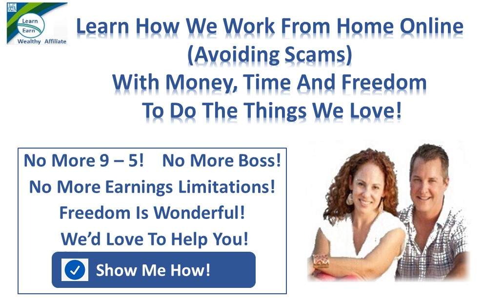 Learn Earn Wealthy Affiliate Learn How We Work From Home.
